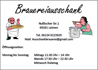 Brauerei Ausschank